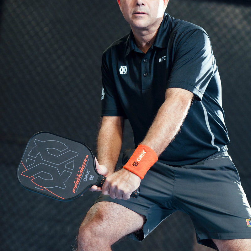 Evoke Premier Pro Raw Carbon Fiber Pickleball Paddle lifestyle