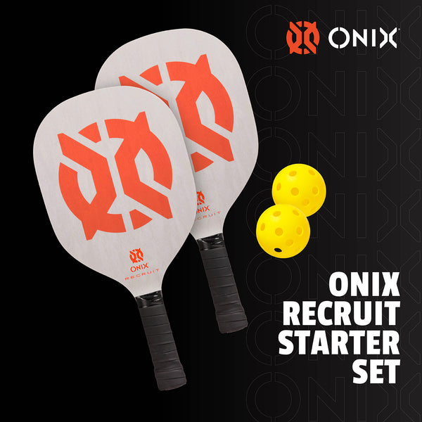 onix recruit starter pickleball set for beginners balls included 