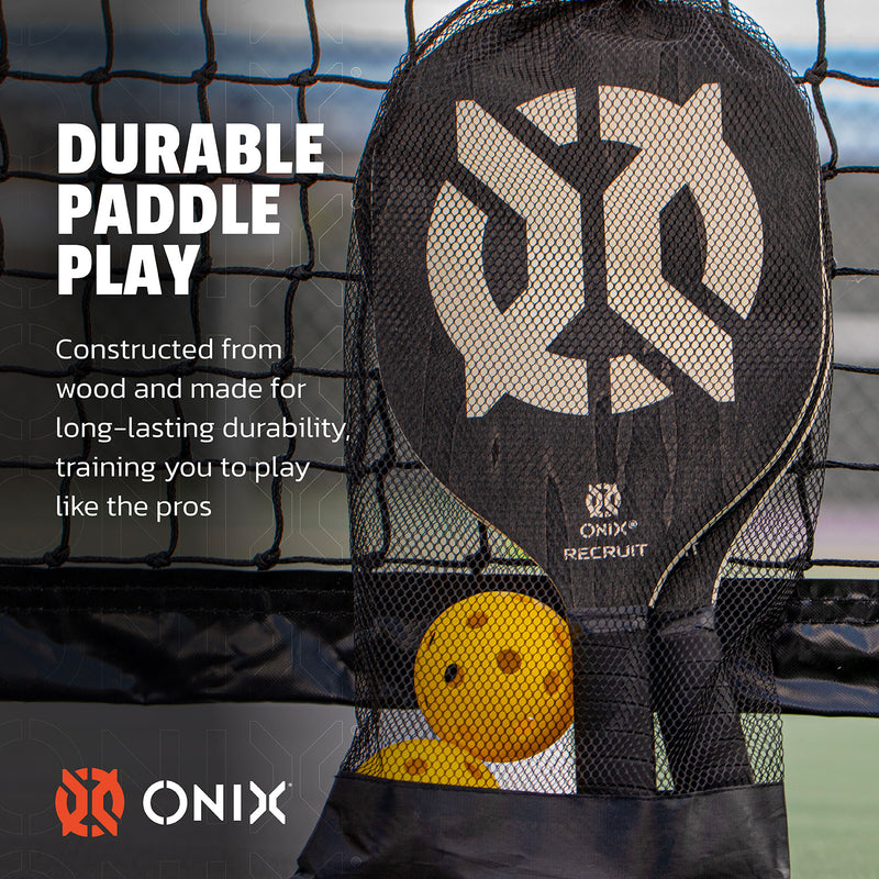 durable wooden pickleball paddles for beginners