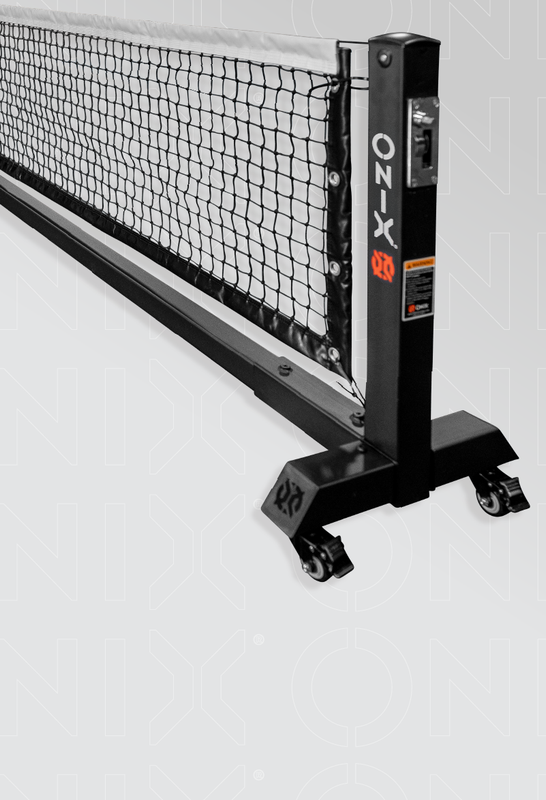 onix pickleball pro net with wheels and adjustable height net for pickleball player tournaments 