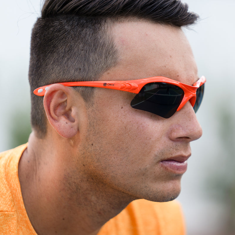 onix pickleball protective eyewear on man side view