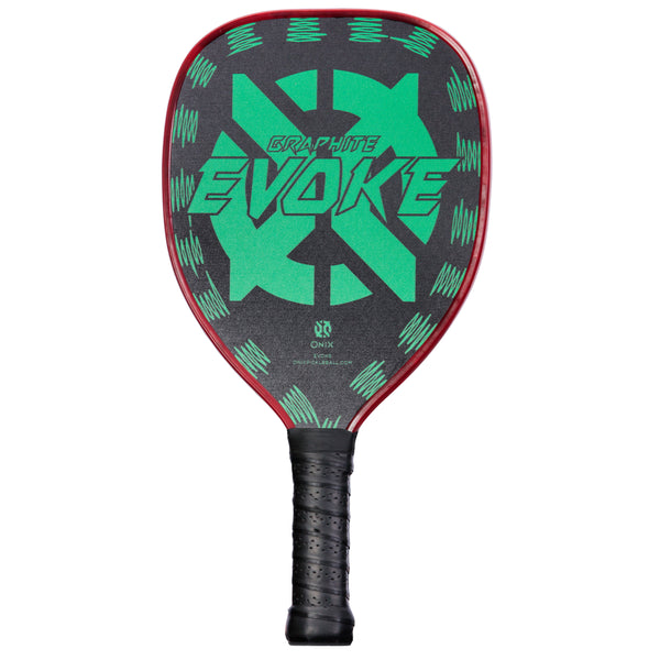 Onix Graphite Evoke Tear Drop Pickleball Paddle Features Tear Drop Shape, Polypropylene Core, and Graphite Face_1