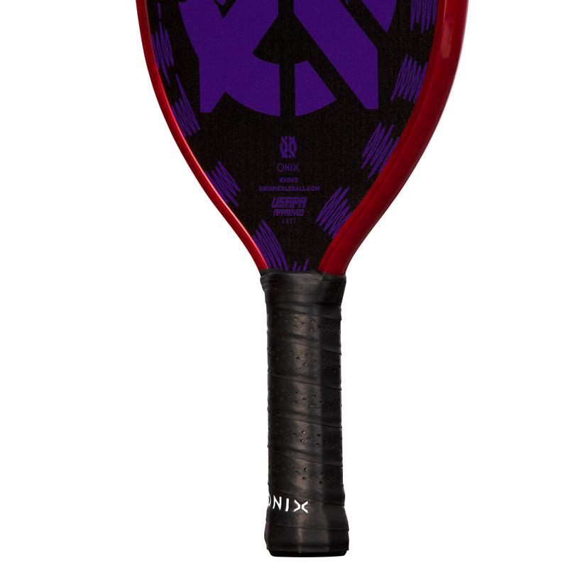 Onix Graphite Evoke Tear Drop Pickleball Paddle Features Tear Drop Shape, Polypropylene Core, and Graphite Face_2