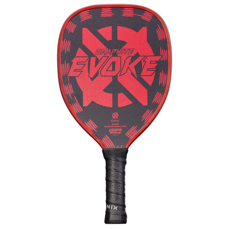 Onix Graphite Evoke Tear Drop Pickleball Paddle Features Tear Drop Shape, Polypropylene Core, and Graphite Face_1