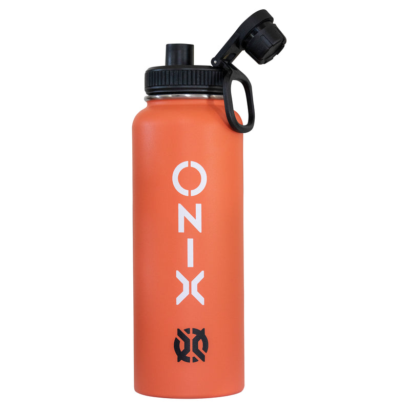 ONIX Pickleball Accessory Stainless Steel Insulated Sweat Proof Dishwasher Safe Double Wall 40 oz. Water Bottle — Orange_2