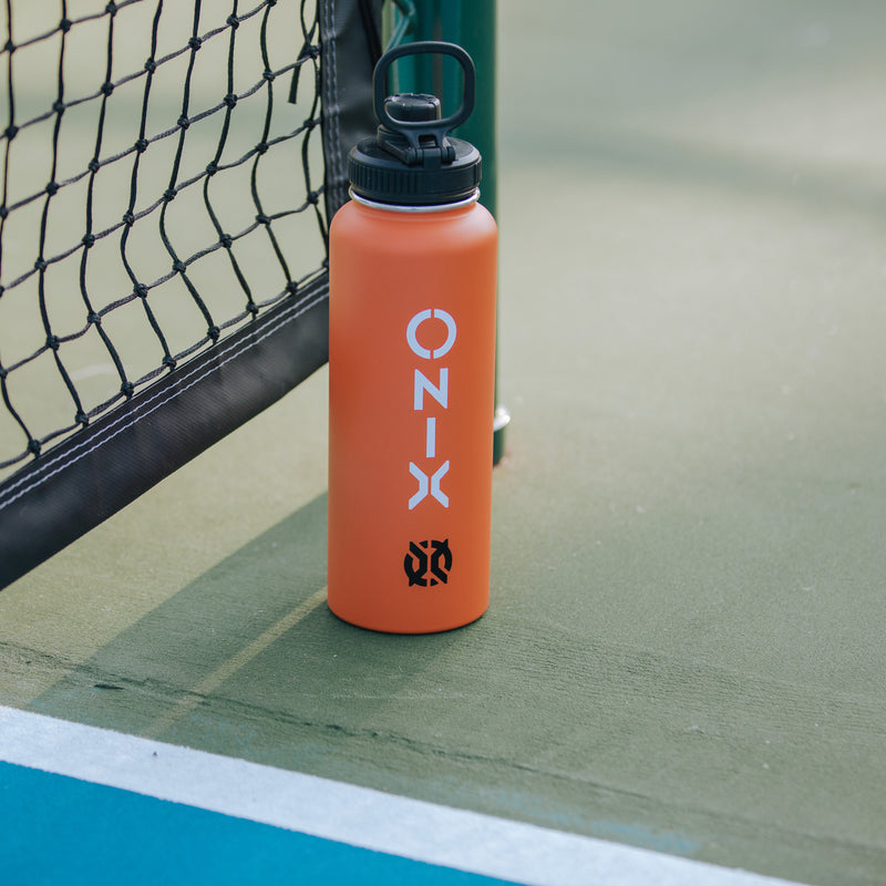 ONIX Pickleball Accessory Stainless Steel Insulated Sweat Proof Dishwasher Safe Double Wall 40 oz. Water Bottle — Orange_6