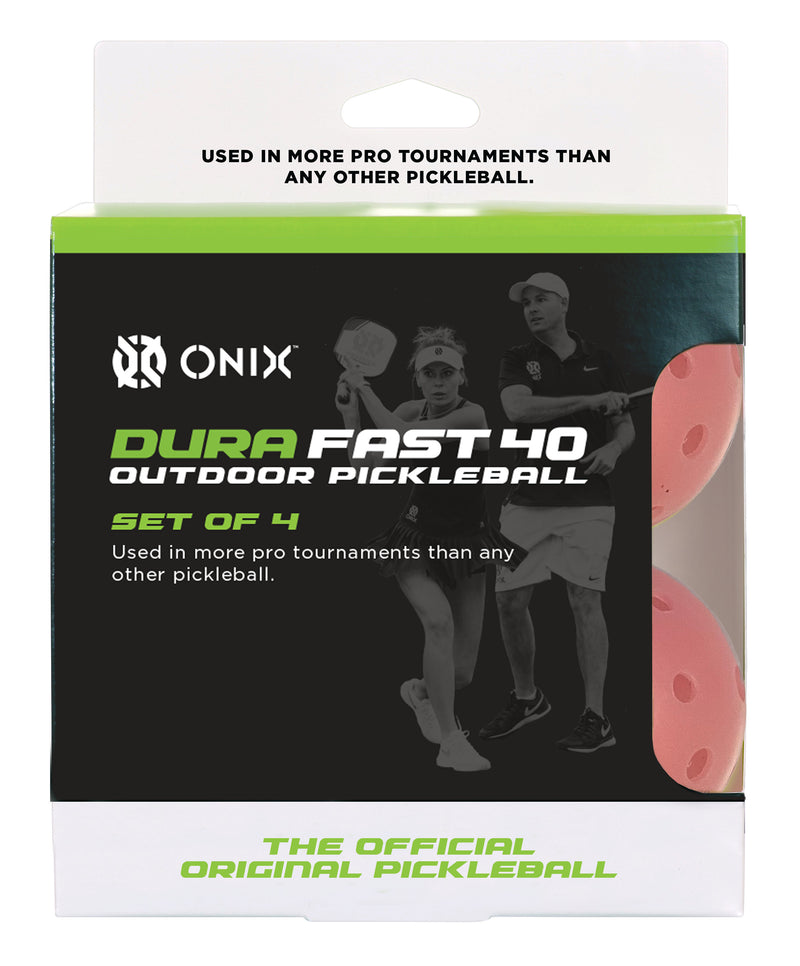 ONIX Dura Fast 40 Outdoor Pickleballs - Pink_2