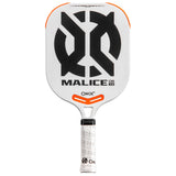 ONIX Malice 14 Open Throat DB Composite Pickleball Paddle - white and orange malice db pickleball paddle