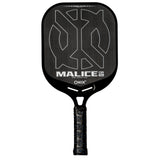 ONIX Malice DB Open Throat Raw Carbon Fiber Pickleball Paddle - professional pickleball paddle - pro pickleball paddles